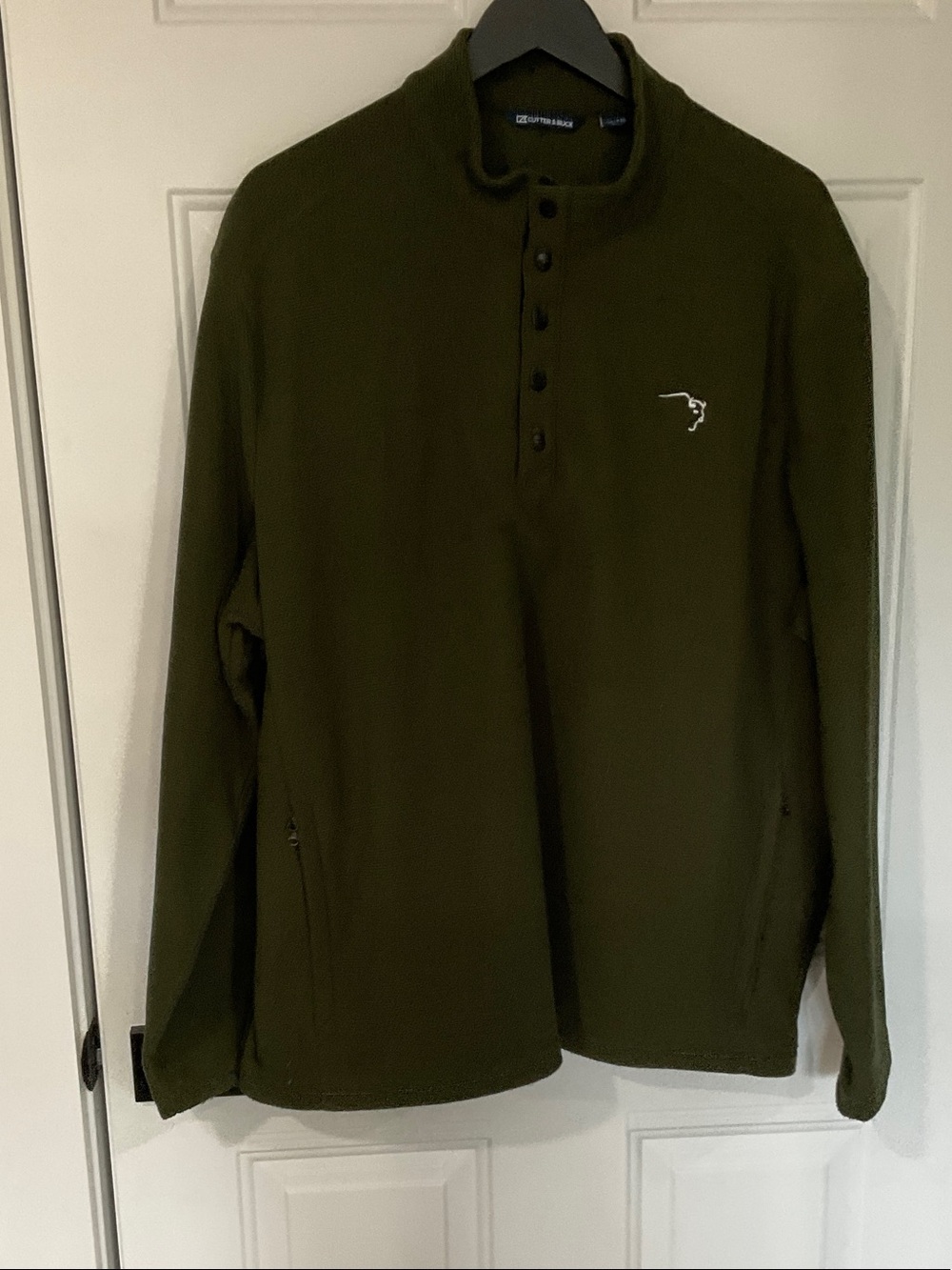 Cutter & Buck Olive Green Quarter-Snap Pullover
